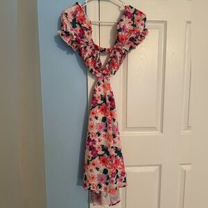 Floral cutout dress!!